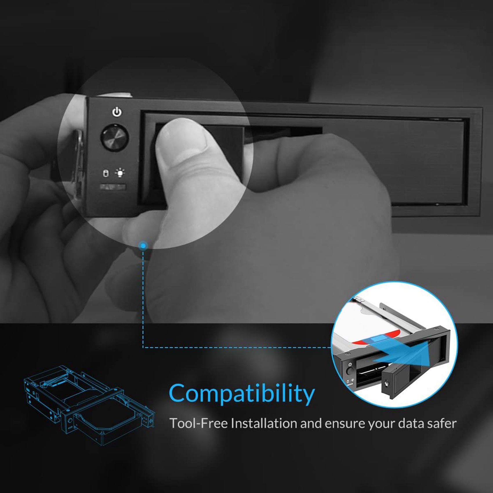 【DT56】1106SS 5.25 Trayless Hot - Sata Ssd recension och pris