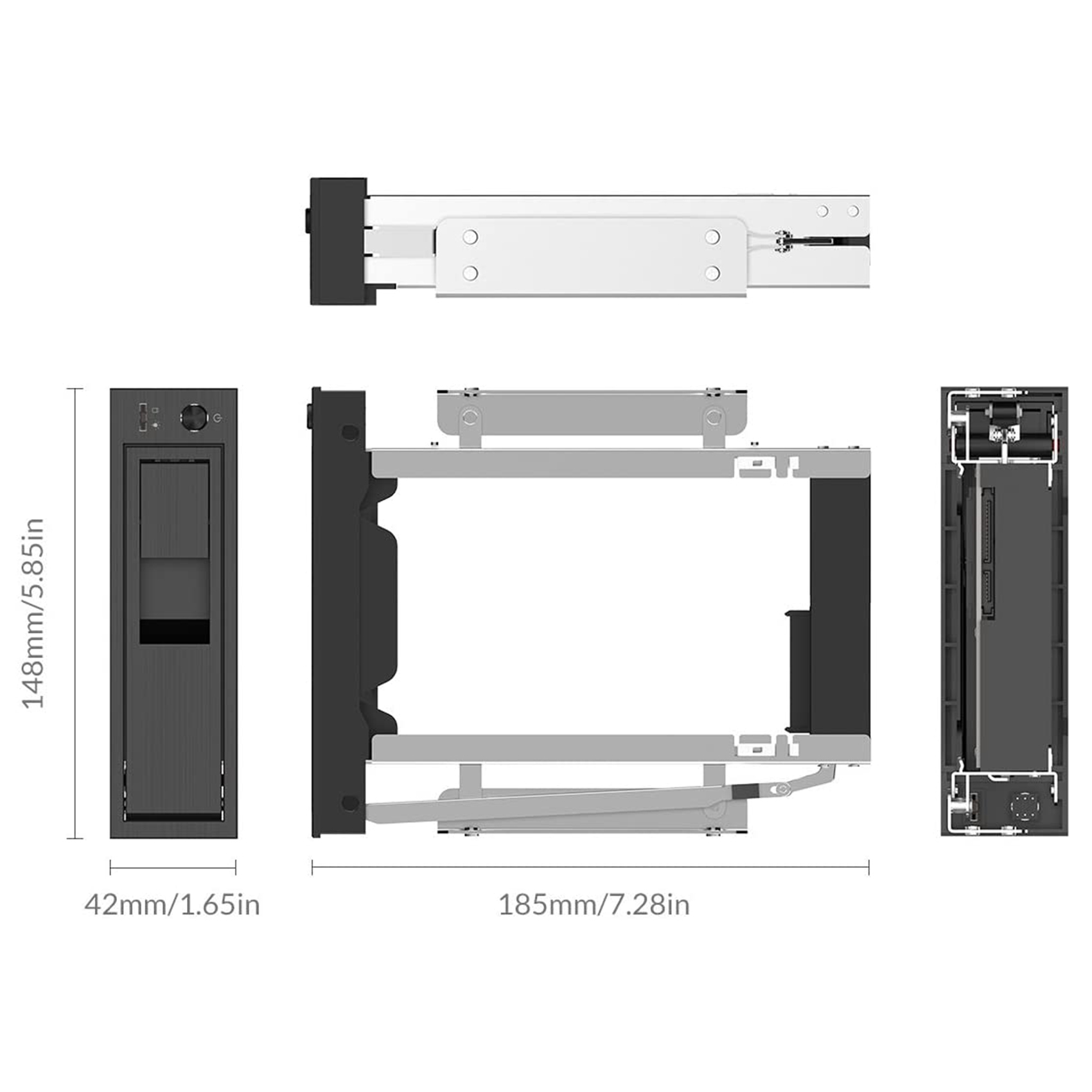 【DT56】1106SS 5.25 Trayless Hot - Sata Ssd recension och pris