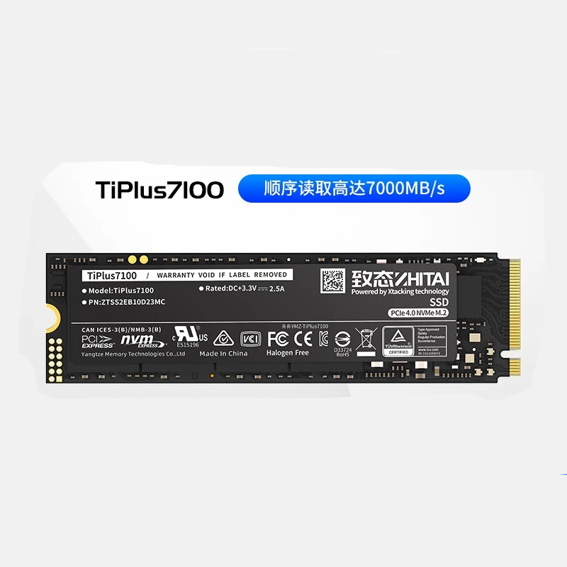 ZHITAI TiPlus7100 SSD M.2 2280 - Ssd 1Tb recension och pris