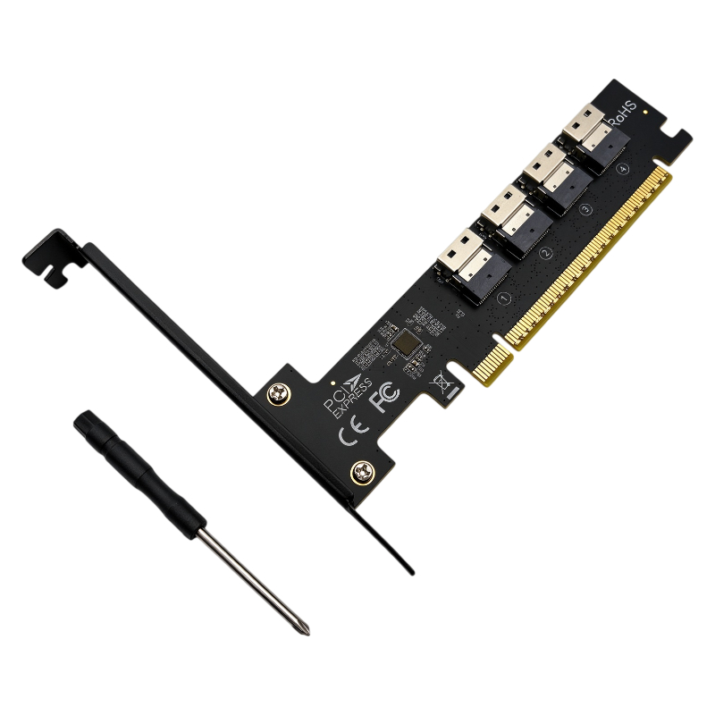 NEW 4 Port SFF-8654 4i SlimSAS - Memory Card Ssd recension och pris