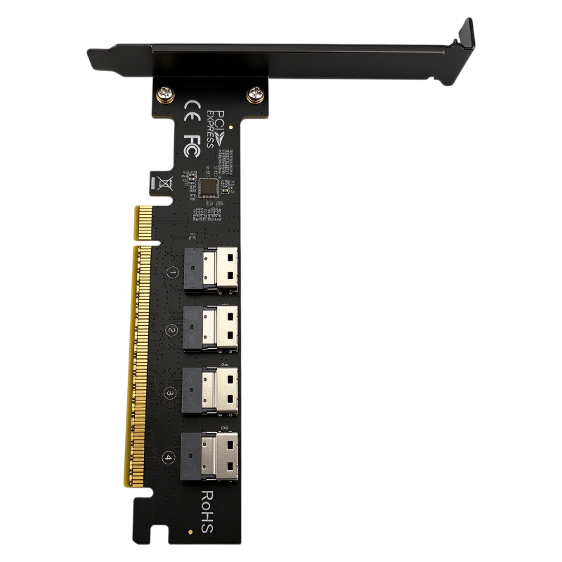 NEW 4 Port SFF-8654 4i SlimSAS - Memory Card Ssd recension och pris