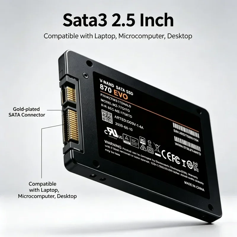 2.5Inch SATA3 870EVO SSD 500GB - Ssd 500Gb recension och pris