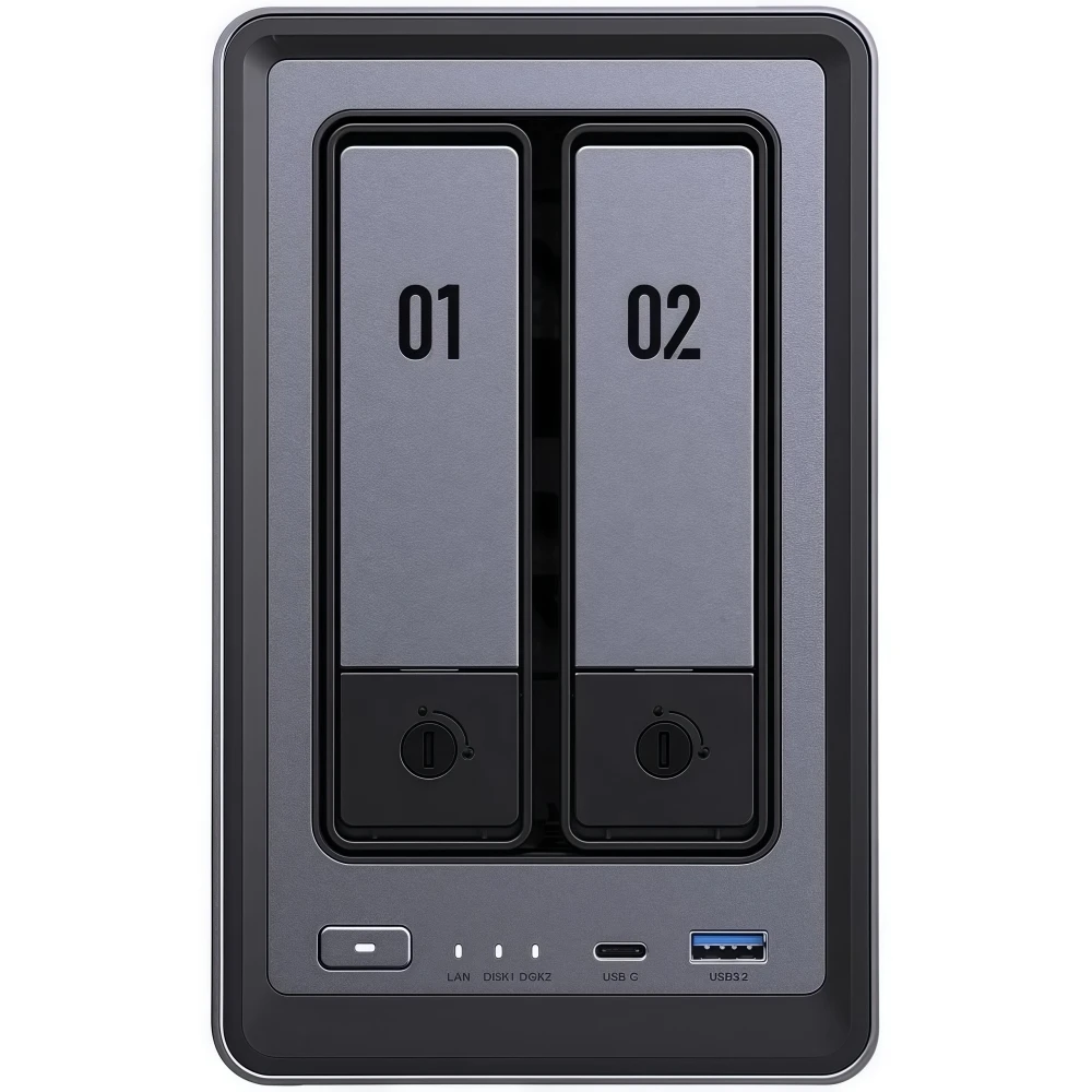 2 Bay NAS Intel N100 Quad Core - Nvme Ssd recension och pris