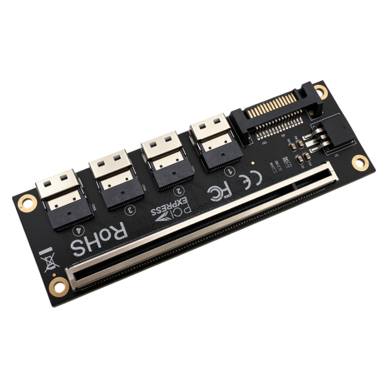 PCIe 4.0 X16 to 4 Ports SFF-86 - Memory Card Ssd recension och pris